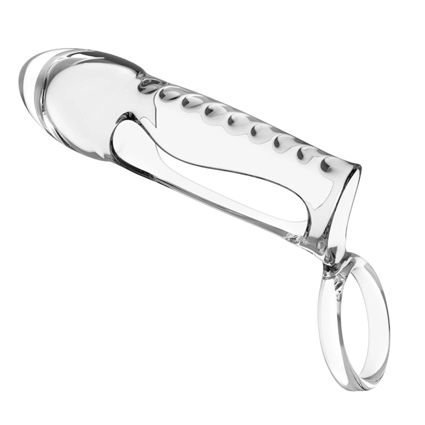 Leten Penis Sleeve Extender Penis Ring Cock Enlargement Extension Condom