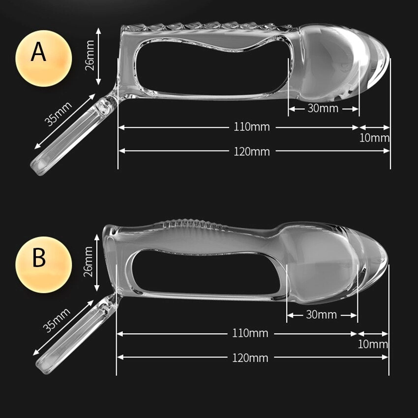 Leten Penis Sleeve Extender Penis Ring Cock Enlargement Extension Condom