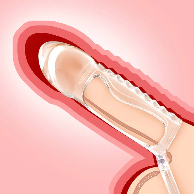 Leten Penis Sleeve Extender Penis Ring Cock Enlargement Extension Condom