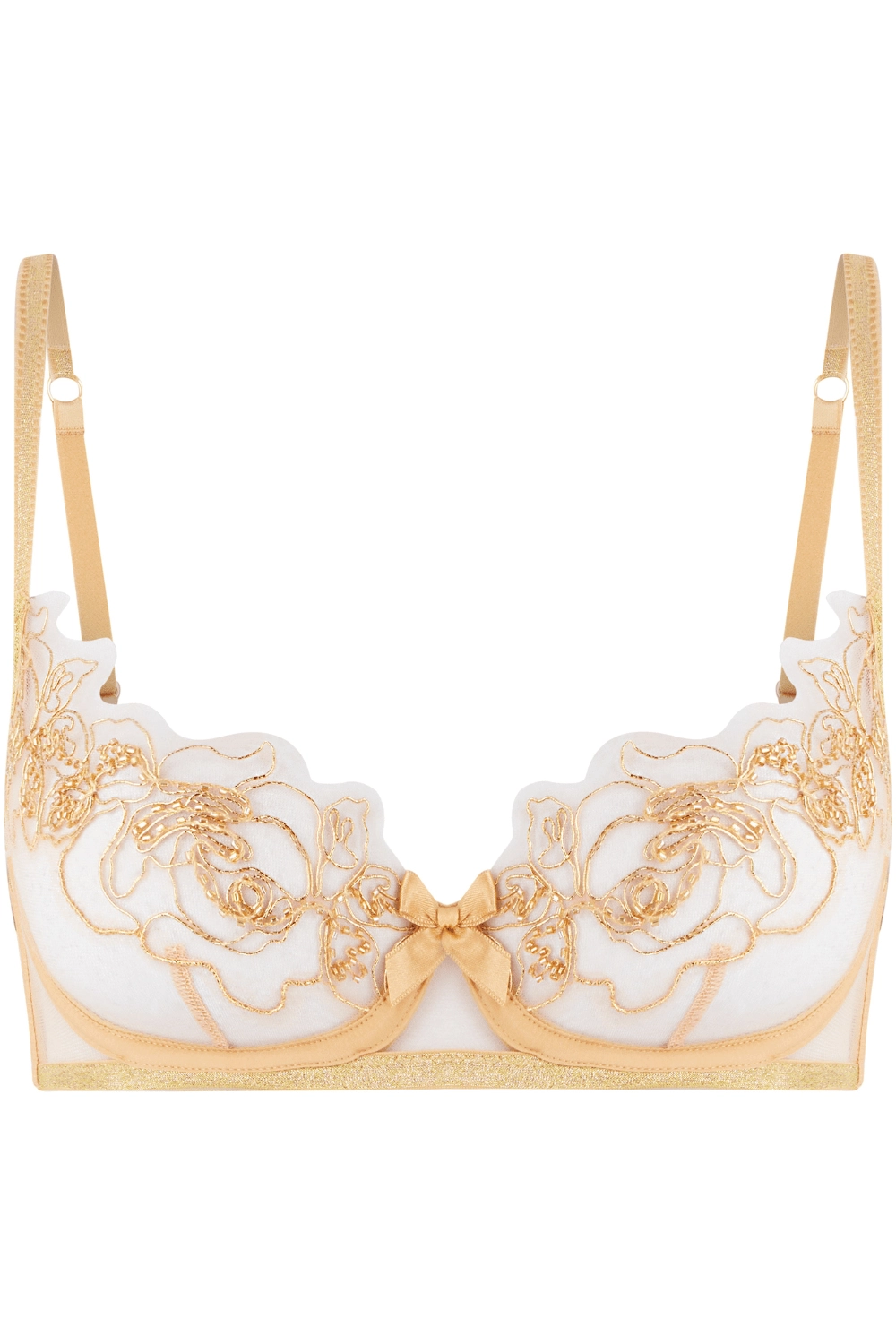 Lindie Demi Cup Plunge Bra Gold
