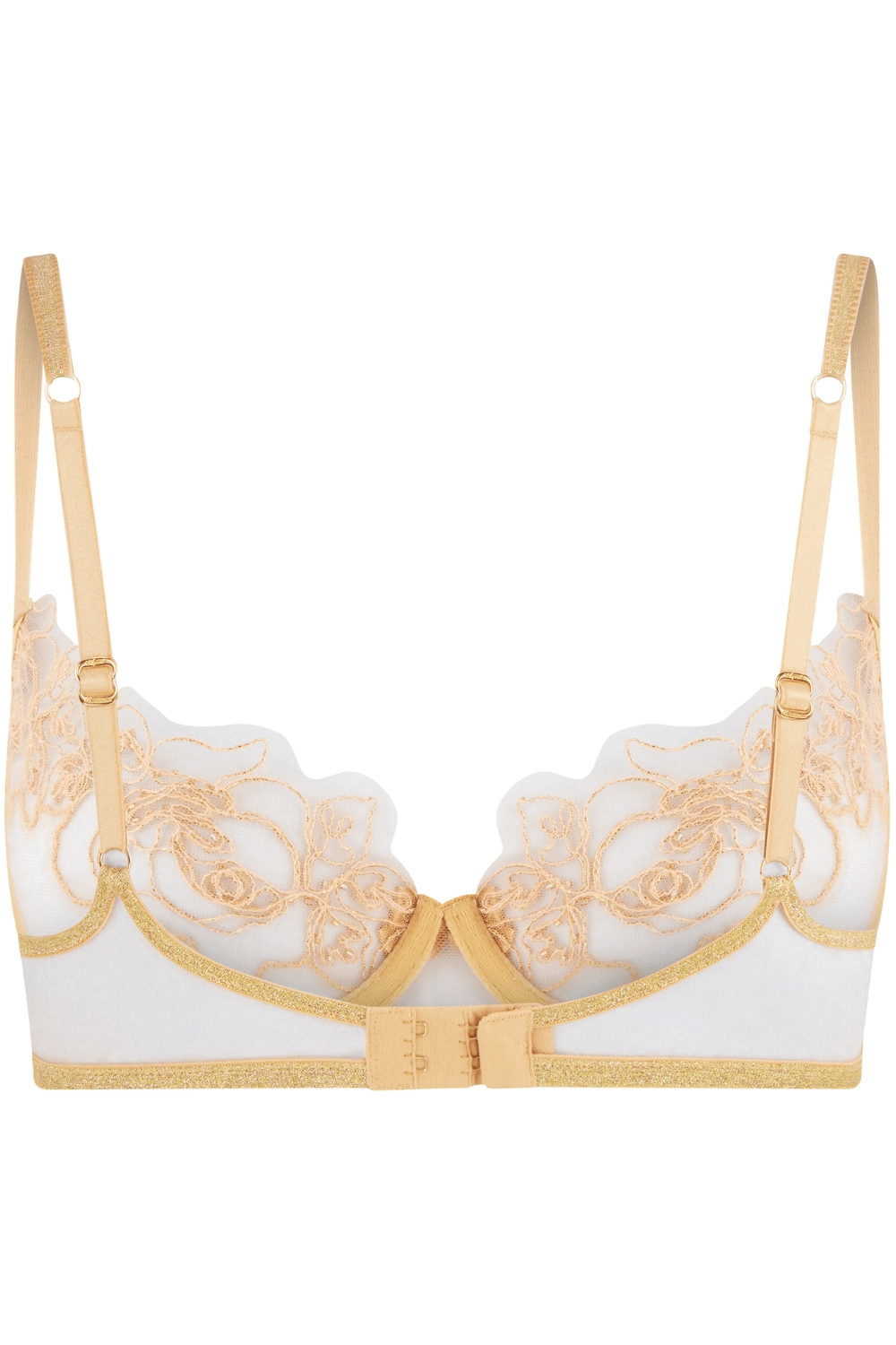 Lindie Demi Cup Plunge Bra Gold