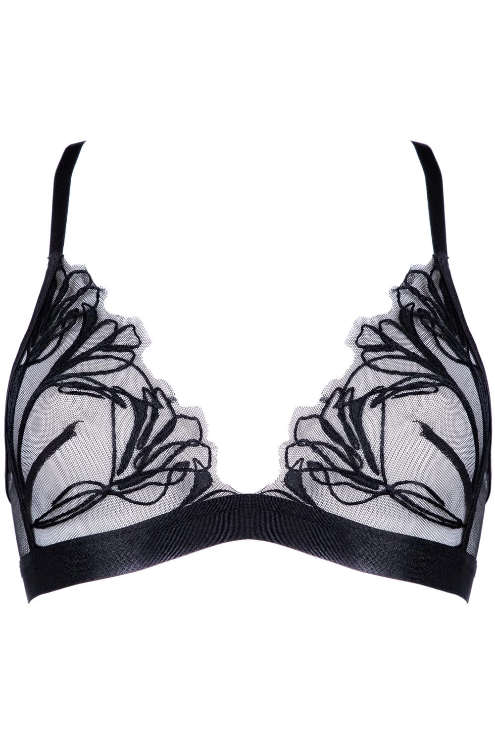 Love Supreme Triangle Bra in Black