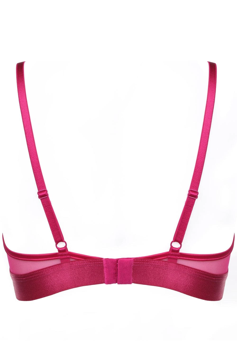 Love Supreme Triangle Bra in Fuchsia, Size UK 32C