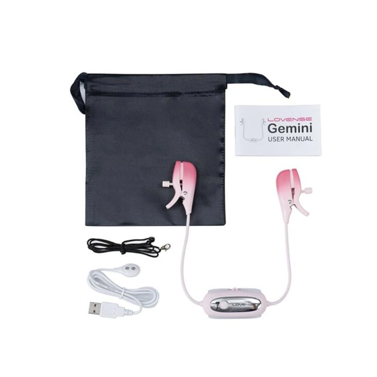 Lovense Gemini App Controlled Unisex Vibrating Nipple Clamps