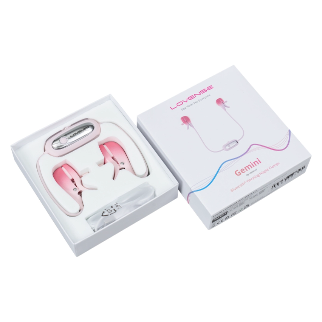 Lovense Gemini App Controlled Unisex Vibrating Nipple Clamps