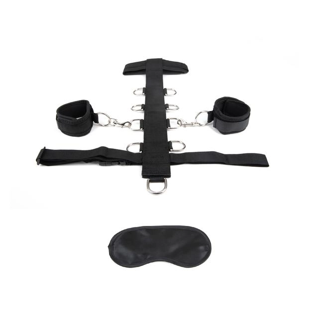 Lux Fetish 3 Piece Adjustable Neck & Wrist Restraint Set