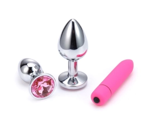 Metallic Pleasure Plug Combo