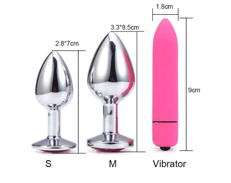 Metallic Pleasure Plug Combo