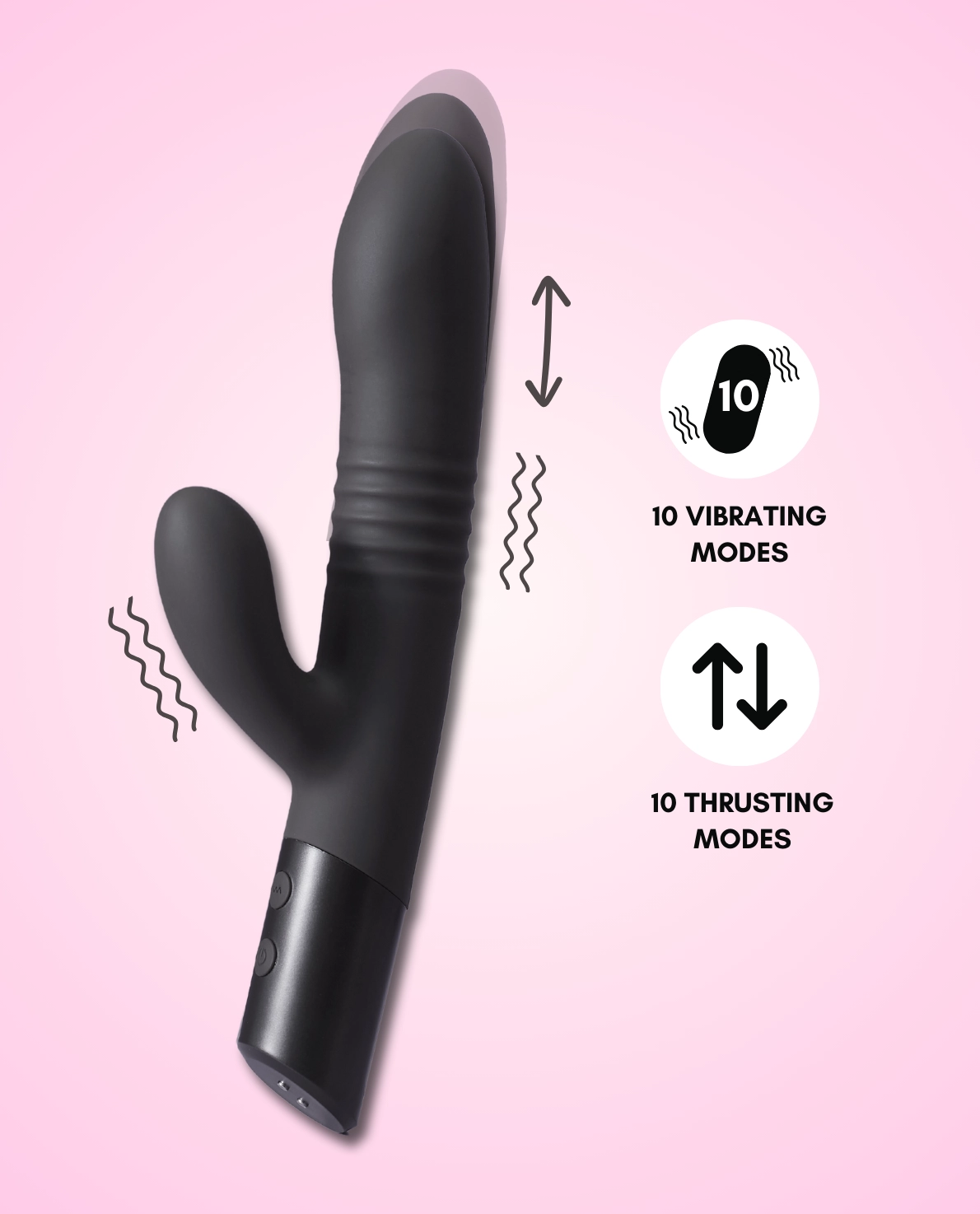Mystique Rabbit Thruster Vibrating Dildo