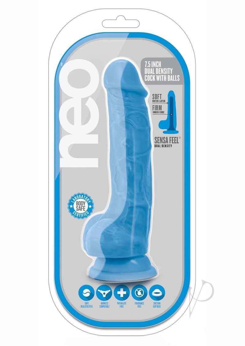 Neo Dual Density Dildo with Balls
