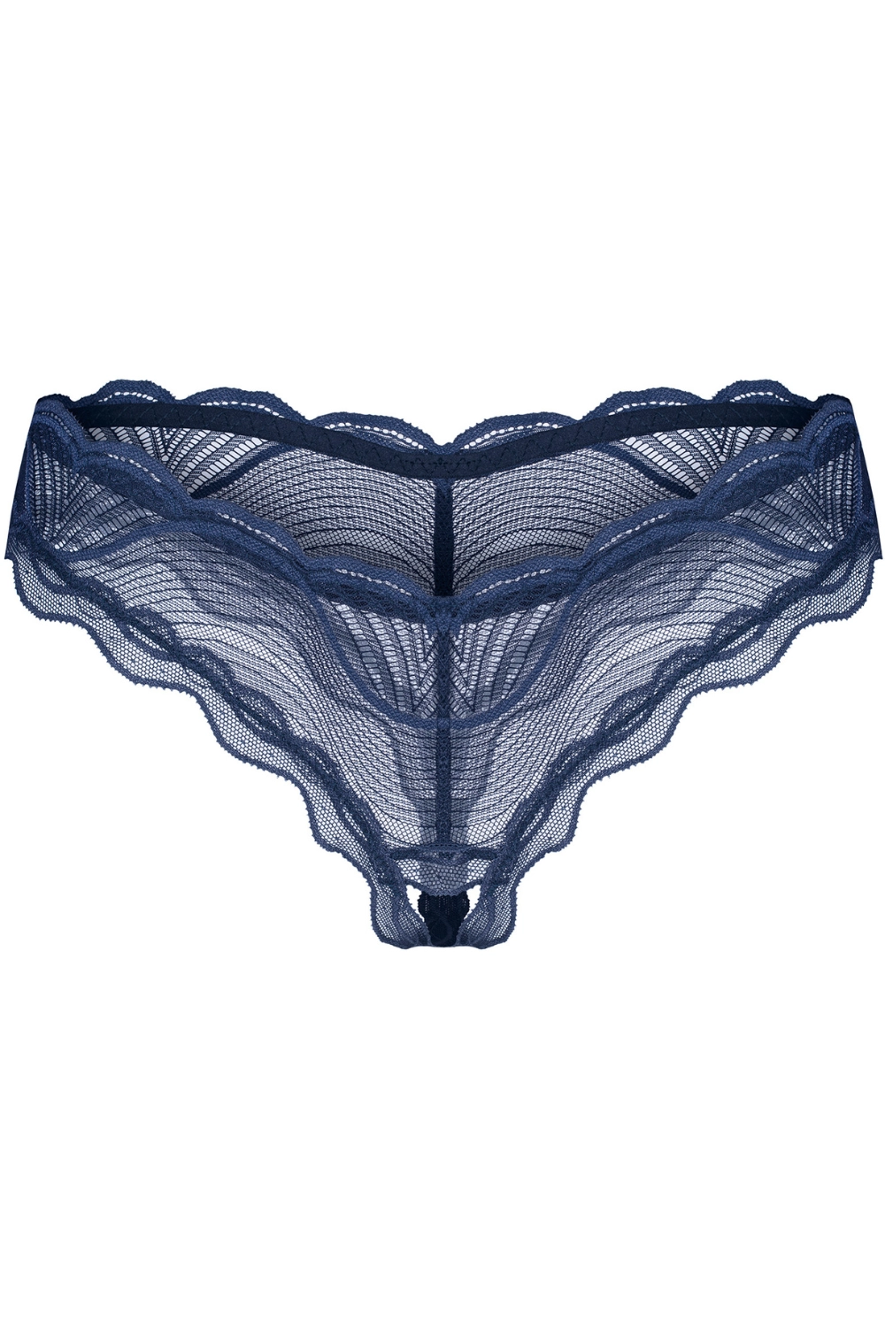 Nightly Blue Crotchless Thong