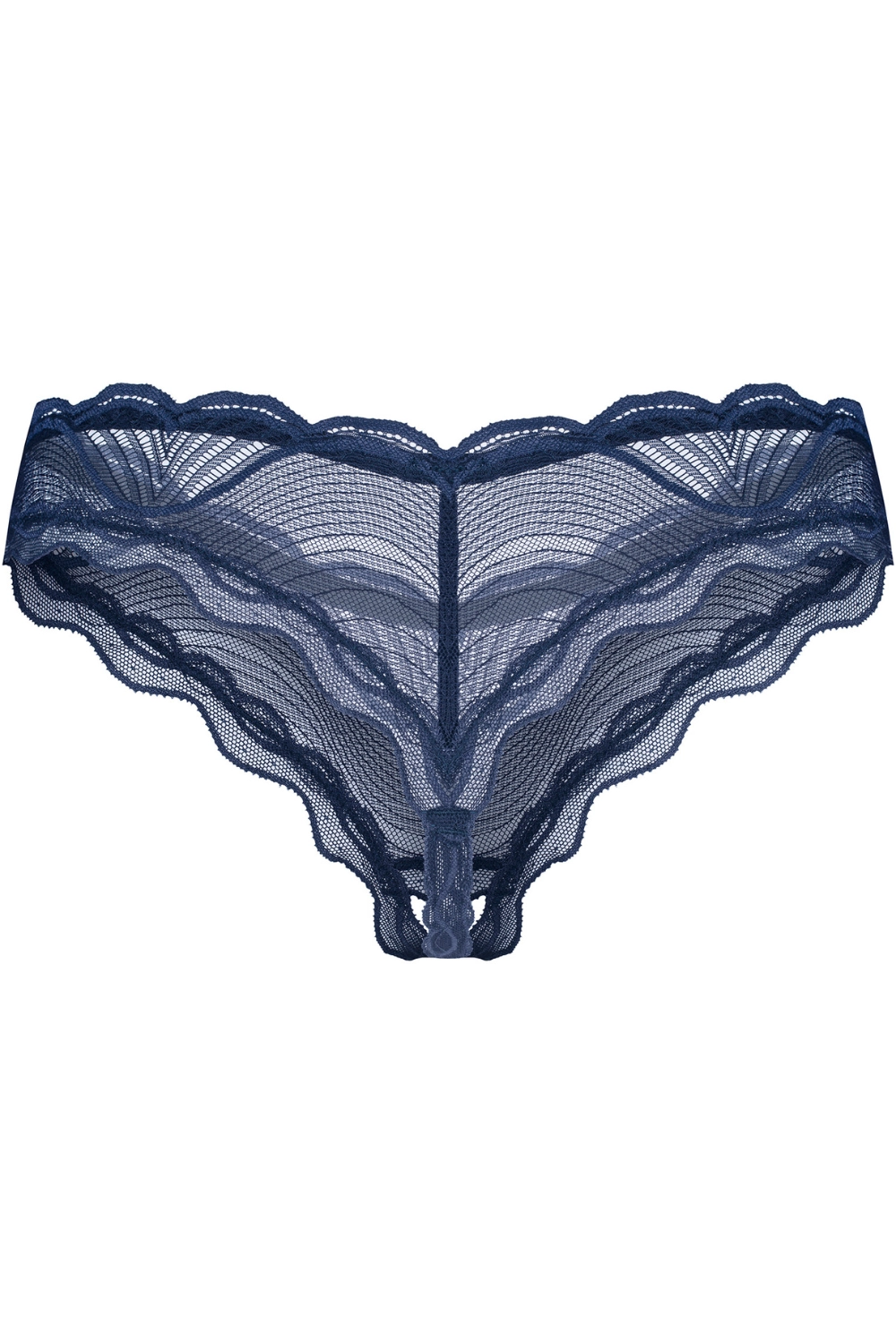 Nightly Blue Crotchless Thong