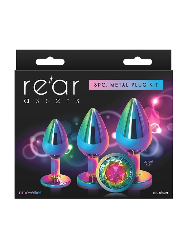 NS Novelties Rear Assets Trainer Kit Multicolour Butt Plug Set