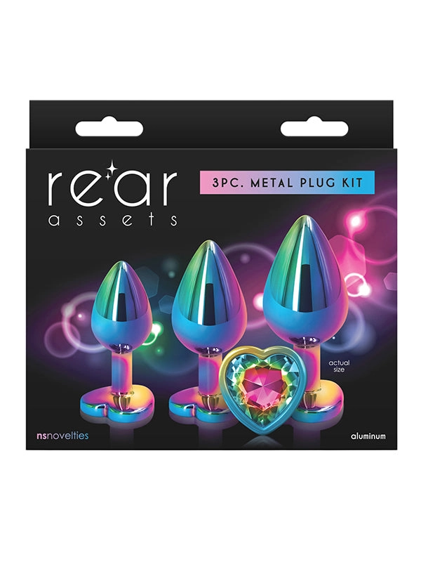 NS Novelties Rear Assets Trainer Kit Multicolour Butt Plug Set