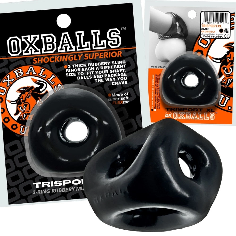 Oxballs Tri Sport XL Cockring - Black