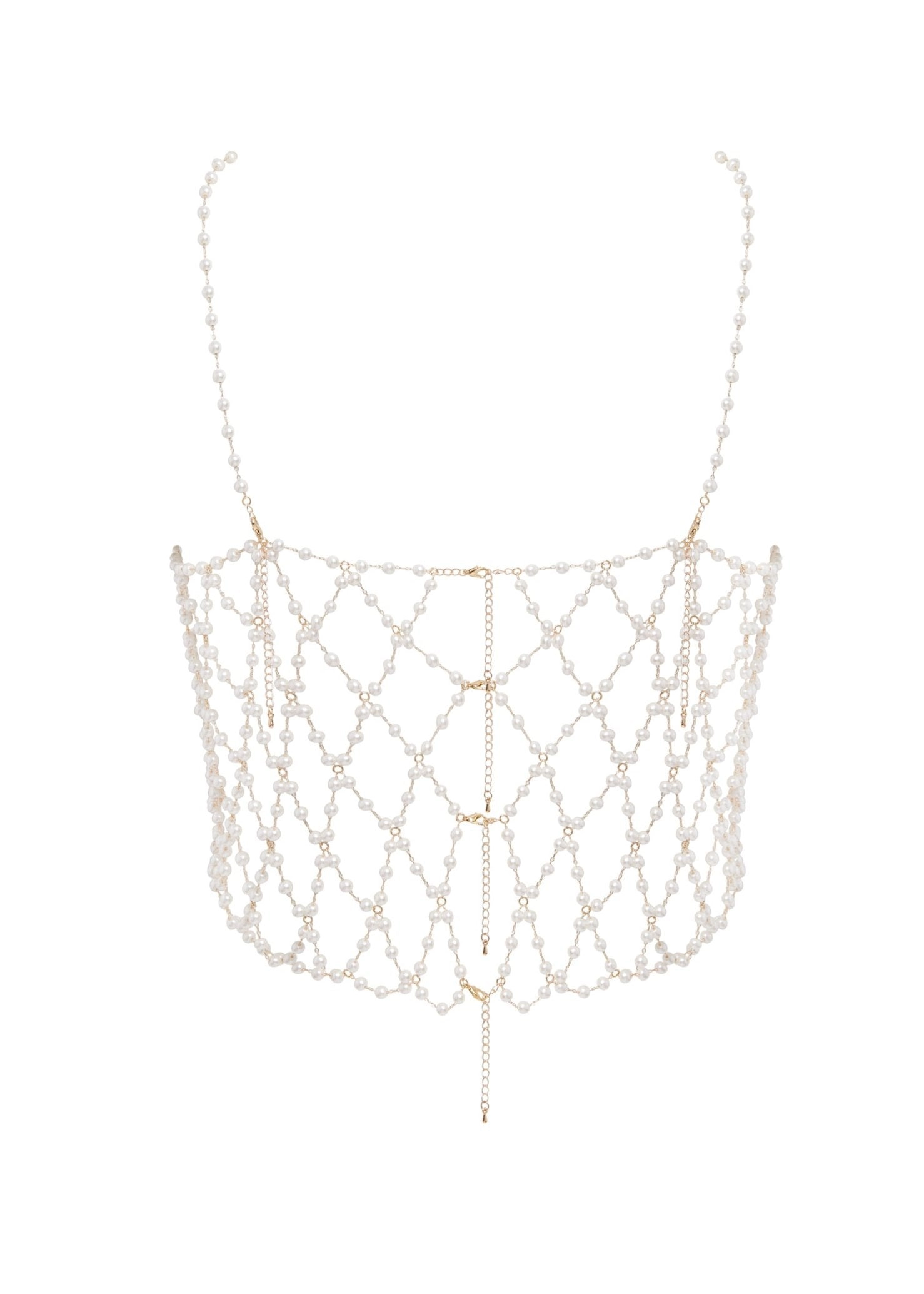 Pearl Crop Cami (Pearl/Gold)
