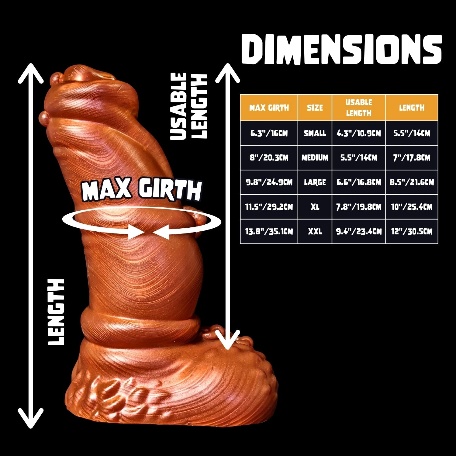 Premade XL Size Sylenos - Solid Chocolate - Classic Firmness