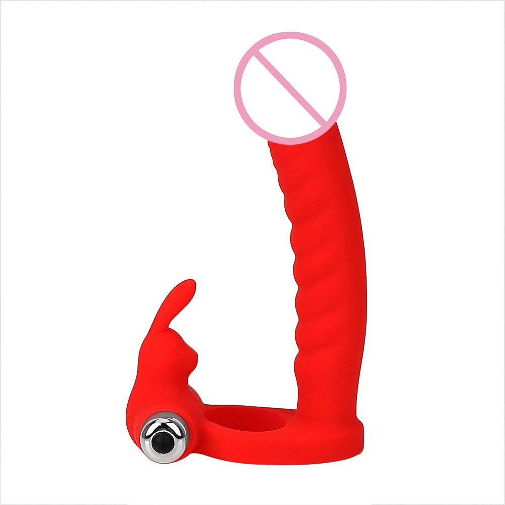 Prostate Massager Double Penetration Anal Bead Plug Vibrator Cock Vibrator Ring Strap-on Dildo Sex Toys for Men Couple