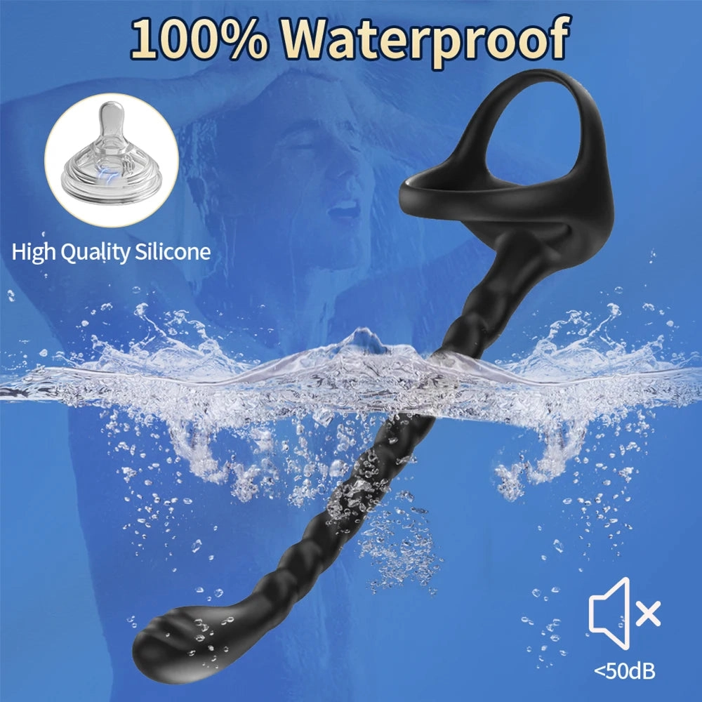 Prostate Vibrator APP Wireless 10 Mode Cock Ring
