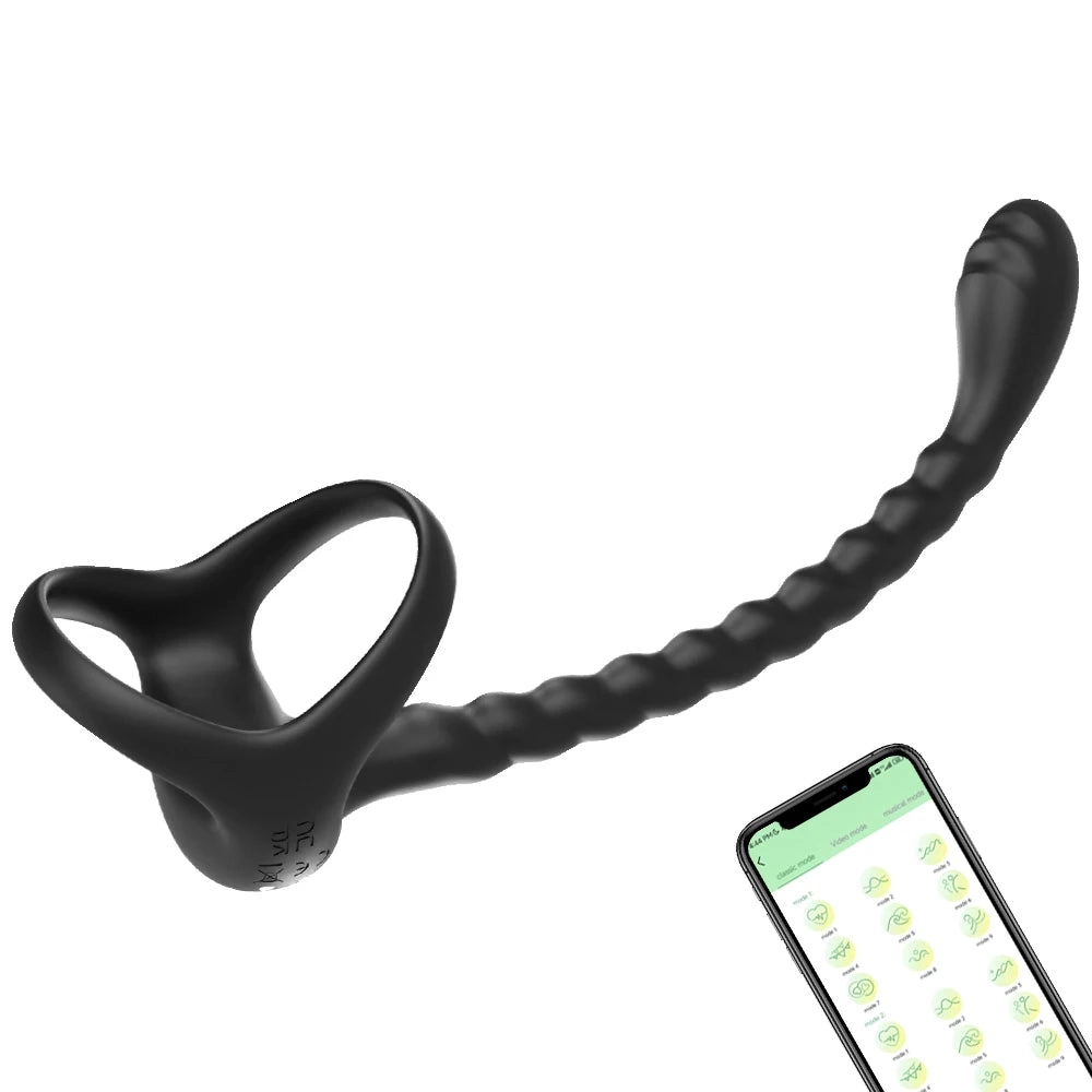 Prostate Vibrator APP Wireless 10 Mode Cock Ring