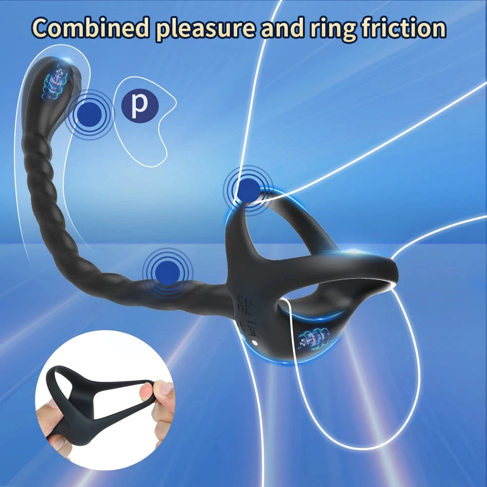 Prostate Vibrator APP Wireless 10 Mode Cock Ring