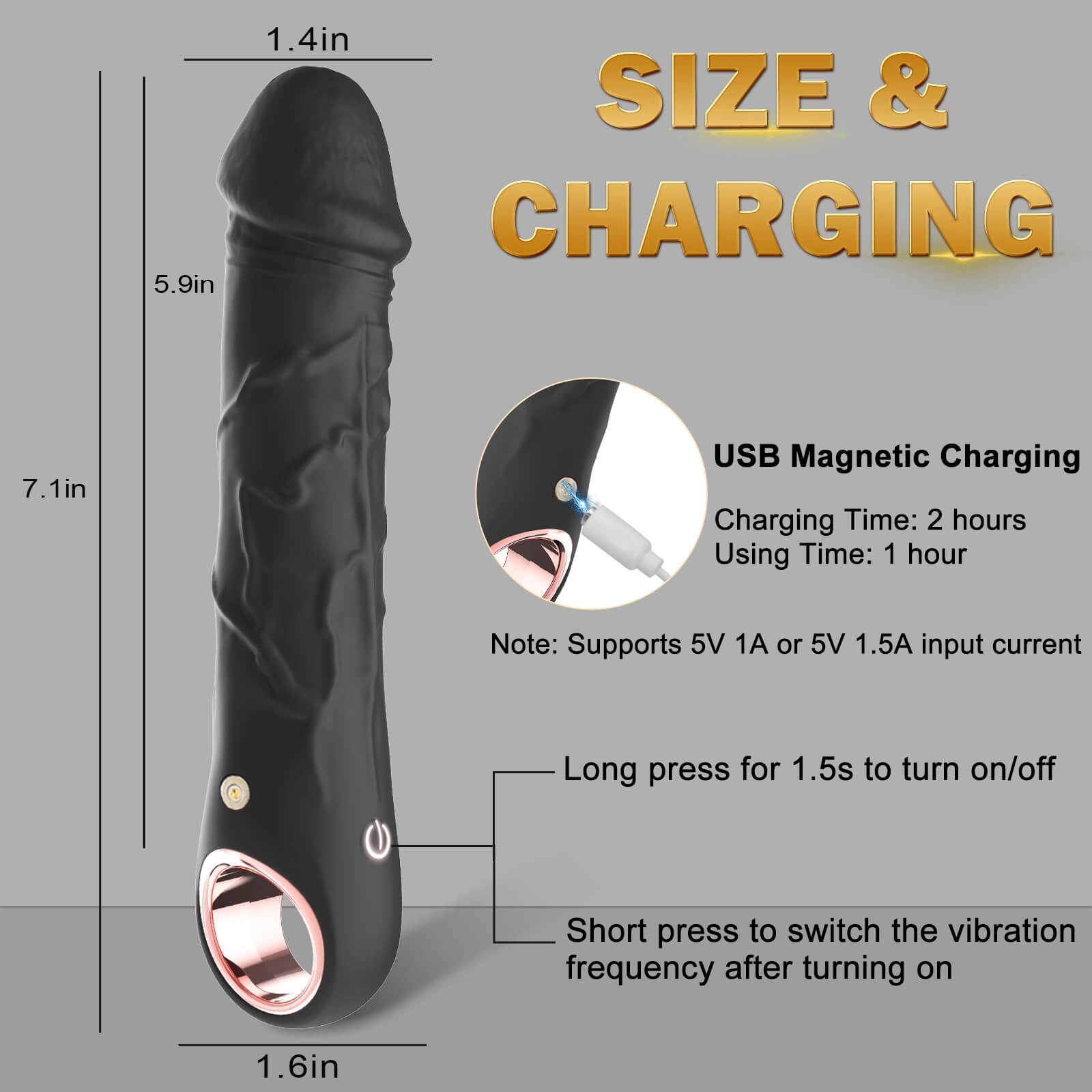 Ravox – G Spot Dildo Realistic Silicone Vibrator Sex Toy