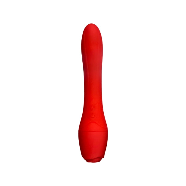 Red Rose Themed Warming Vibrating Silicone Dildo