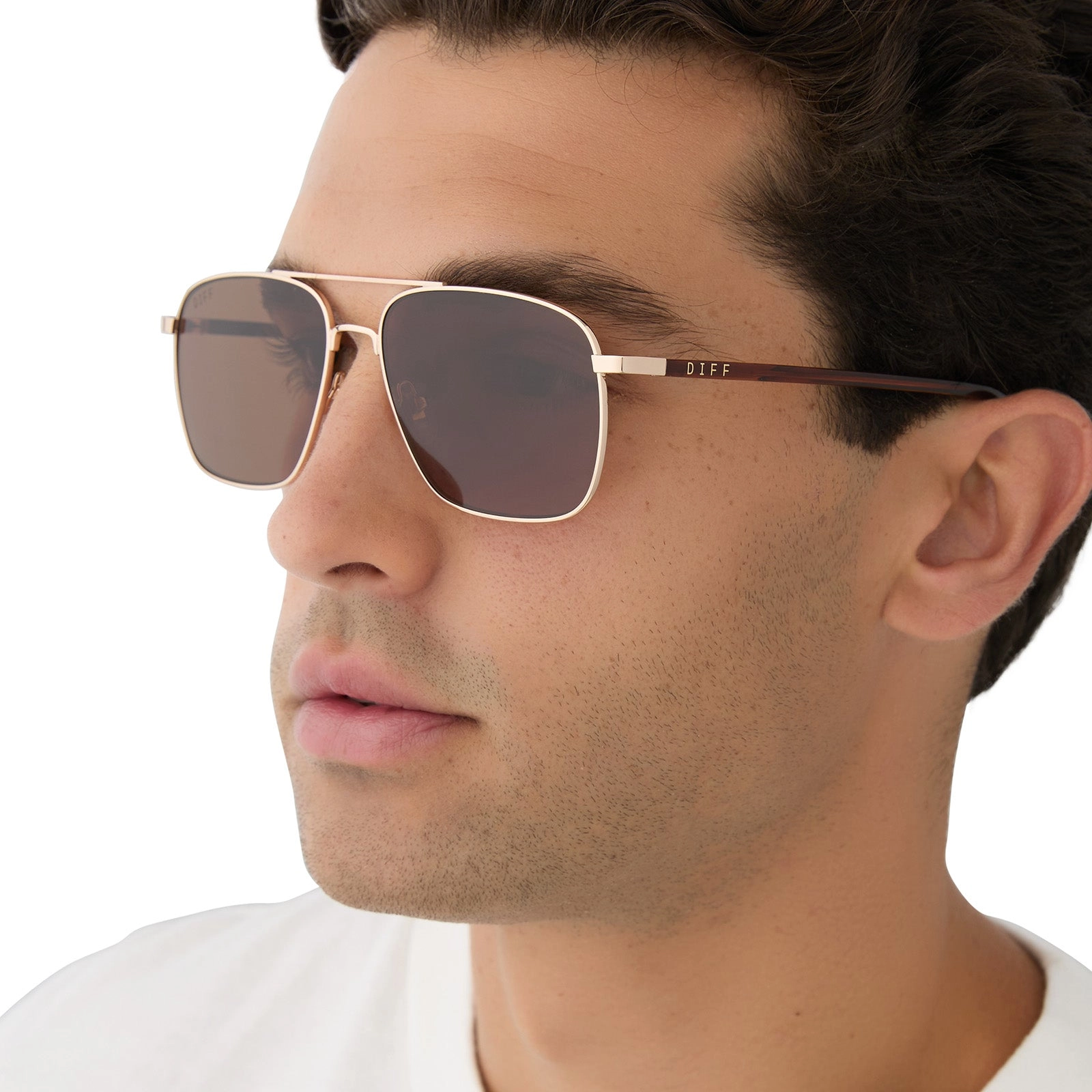 RIP WHEELER - WESTERN GOLD   MARBLED BROWN W BOLD BROWN   POLARIZED SUNGLASSES