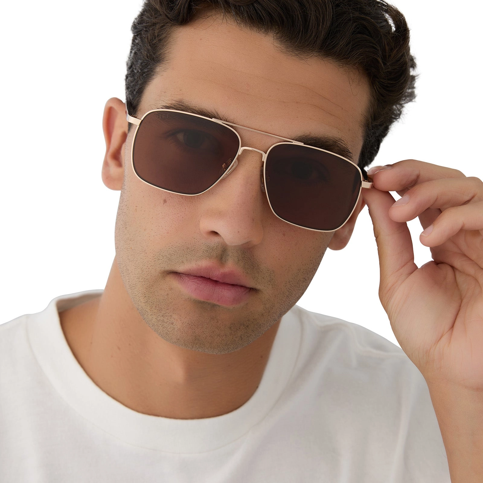 RIP WHEELER - WESTERN GOLD   MARBLED BROWN W BOLD BROWN   POLARIZED SUNGLASSES