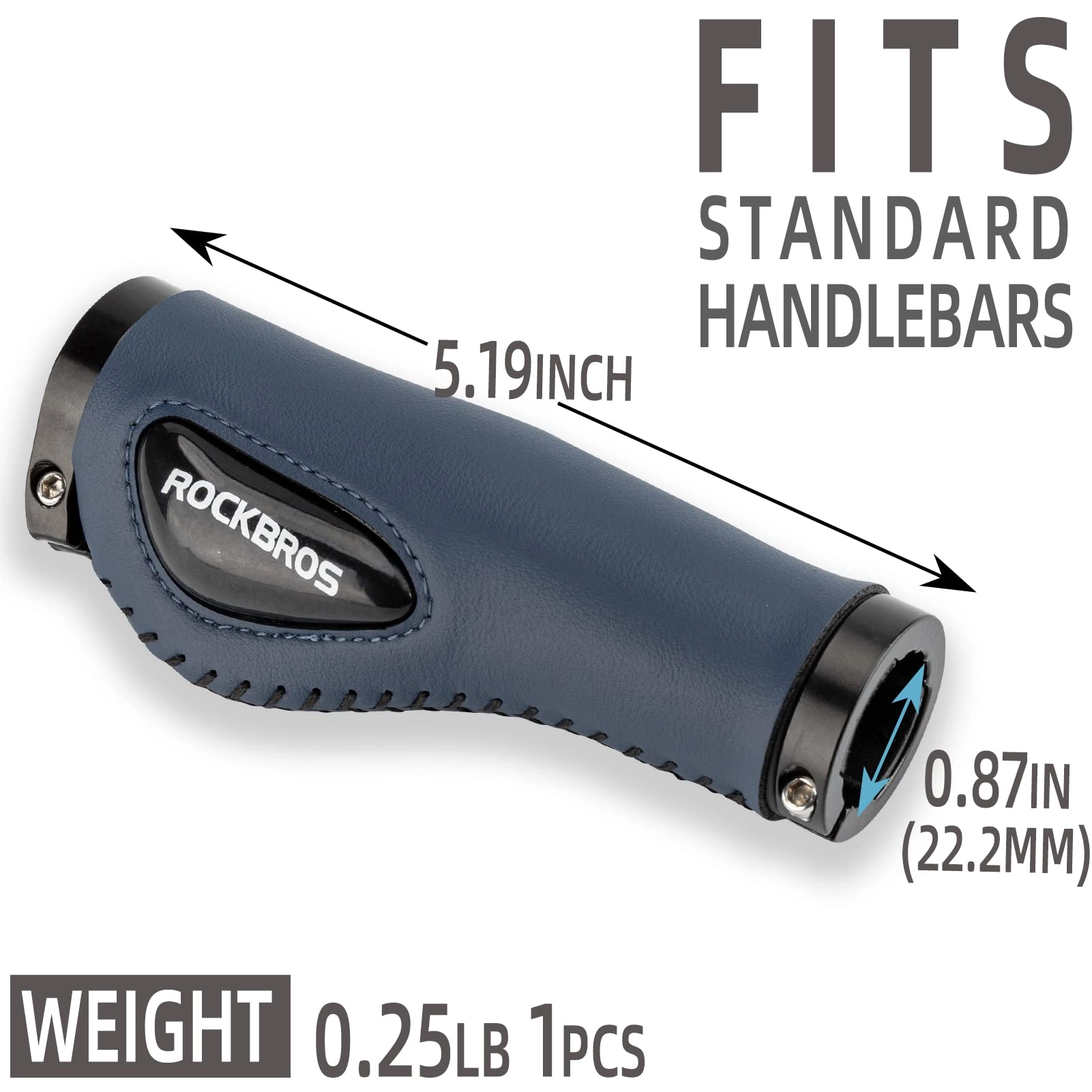 ROCKBROS Bike Handle Grips Ergonomics Design Soft Gel Dual Lock