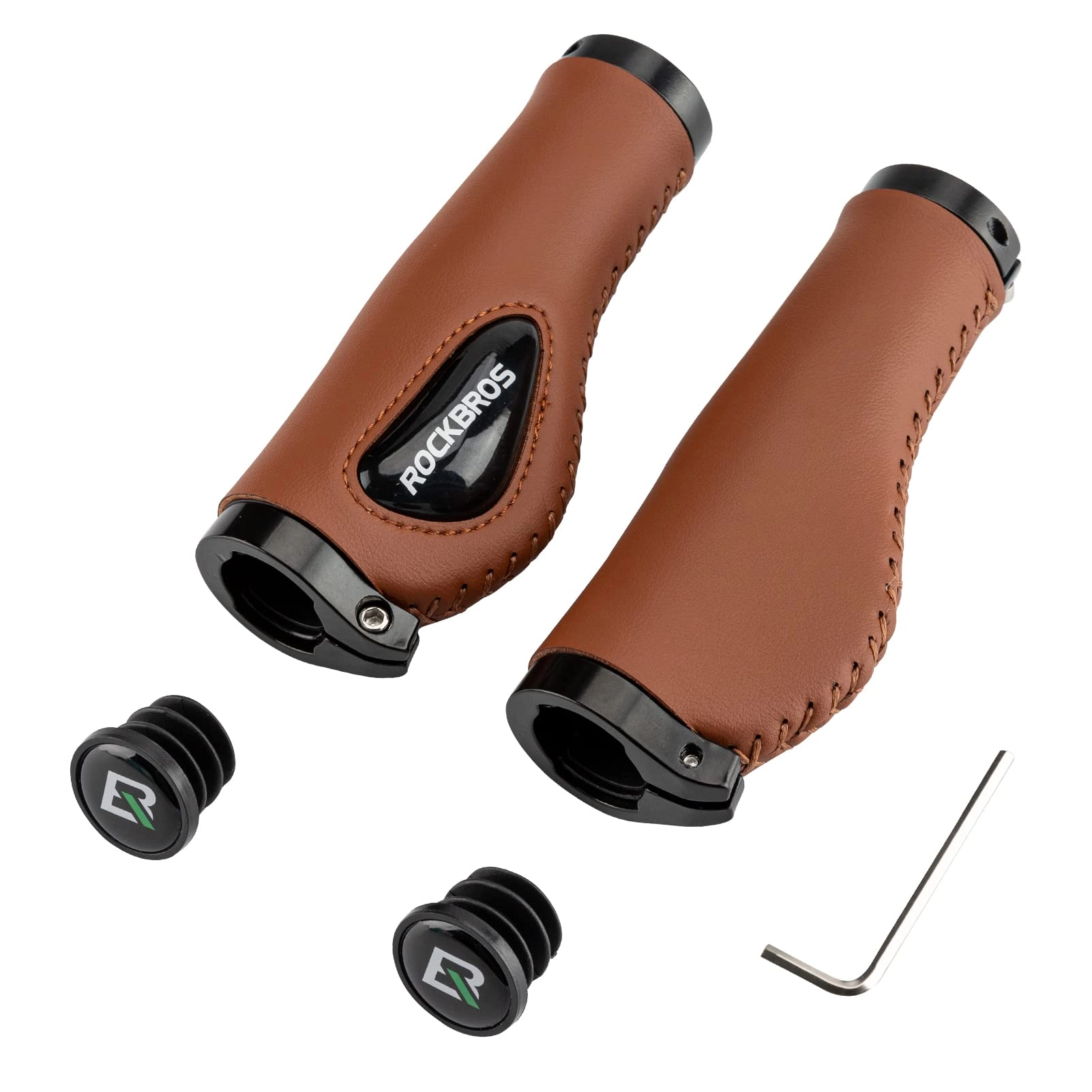 ROCKBROS Bike Handle Grips Ergonomics Design Soft Gel Dual Lock