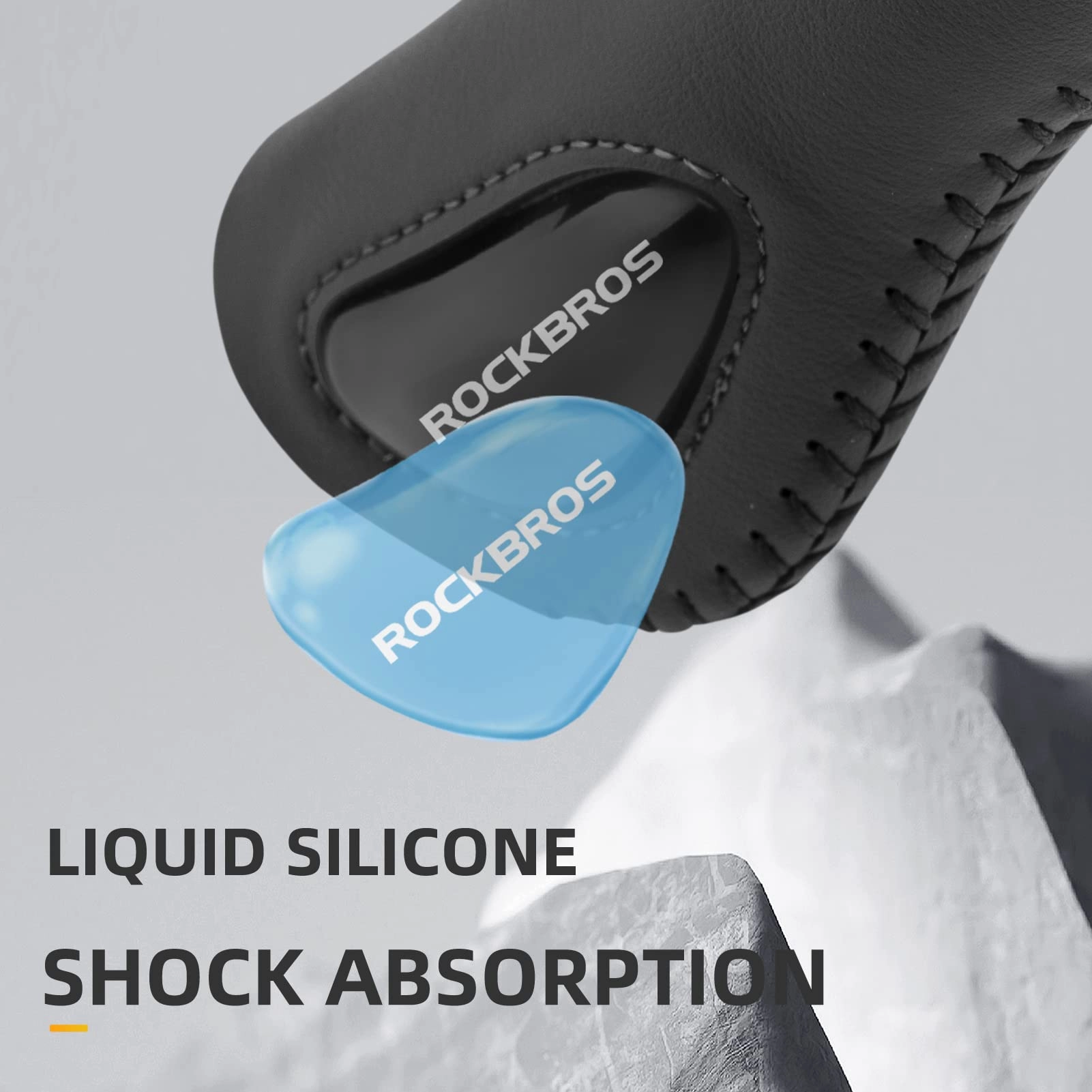 ROCKBROS Bike Handle Grips Ergonomics Design Soft Gel Dual Lock