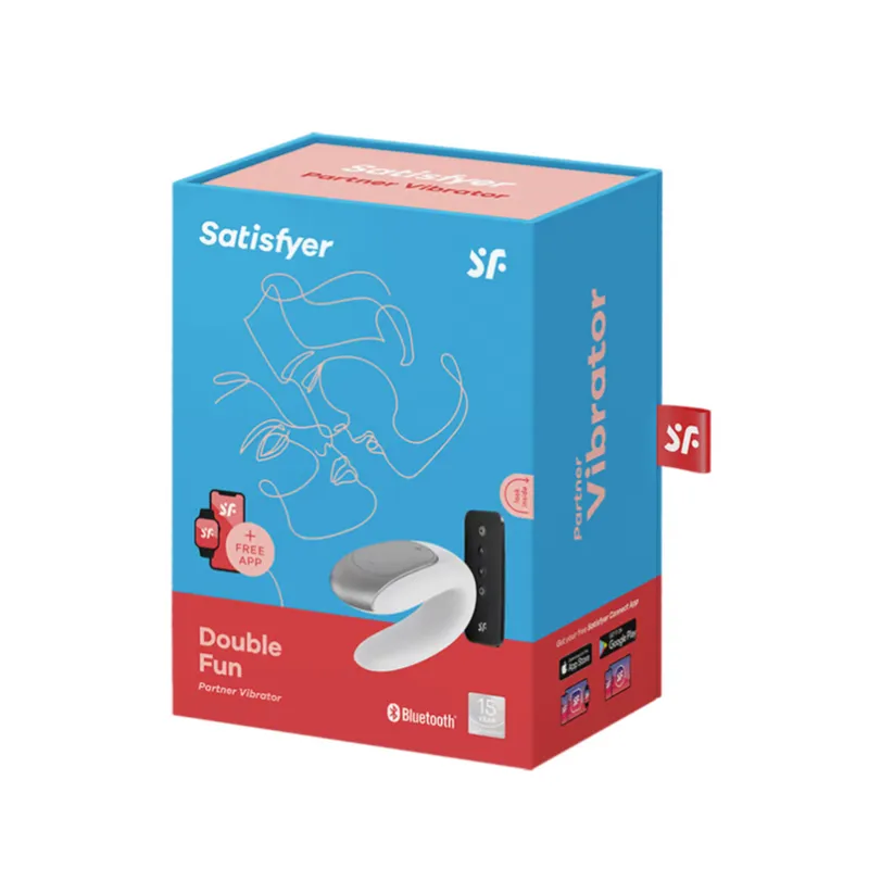 Satisfyer Double Fun Bluetooth App Controlled Couples Vibrator With Remote