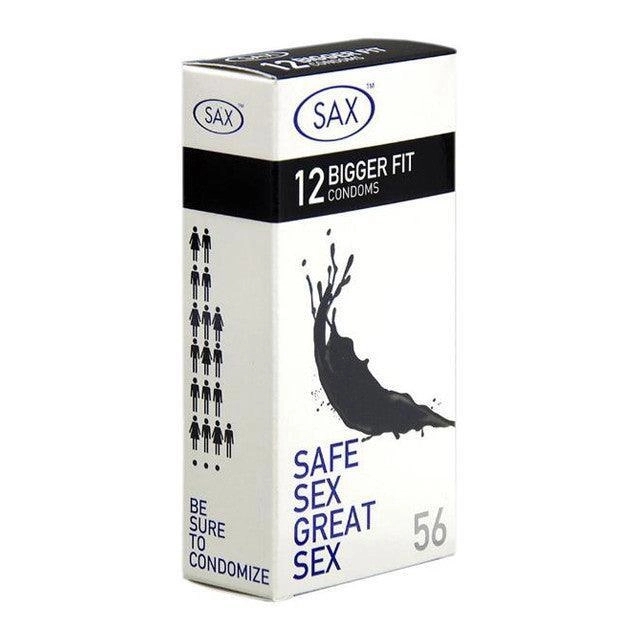 SAX, 56mm Condoms (Bigger Fit) - 12 pack