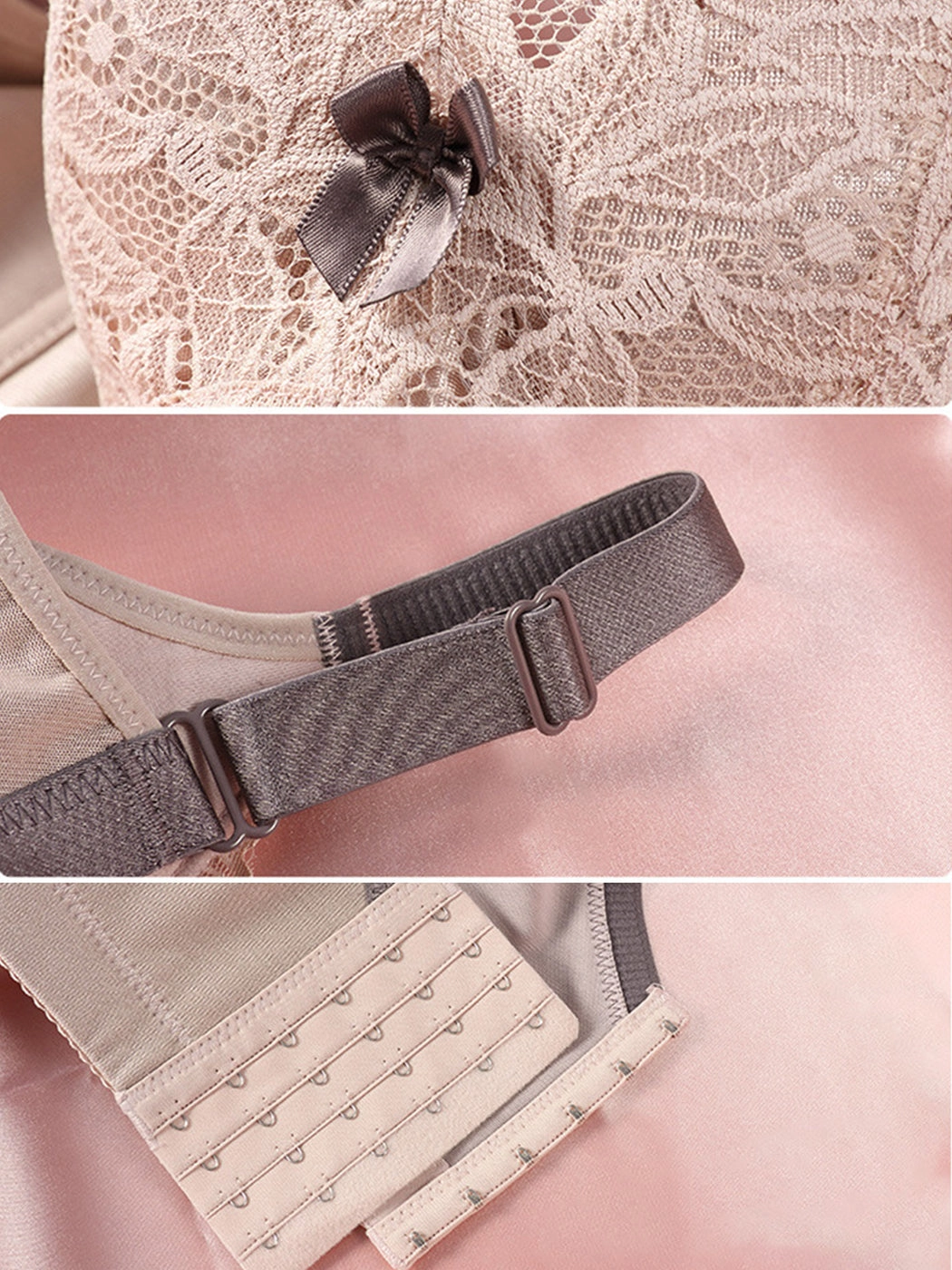 Sexy Lace Push-Up Bra with Side Support