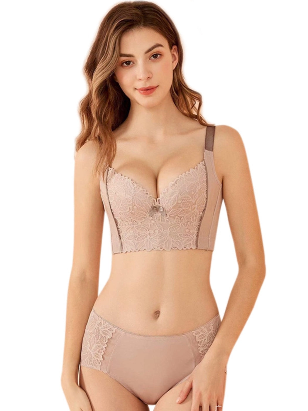 Sexy Lace Push-Up Bra with Side Support