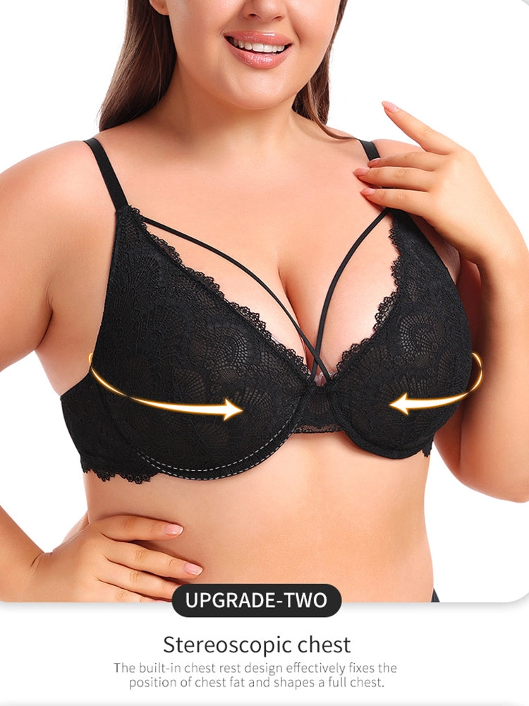 Sexy Lace Push Up Underwire Bra for Women