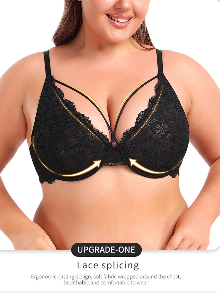 Sexy Lace Push Up Underwire Bra for Women