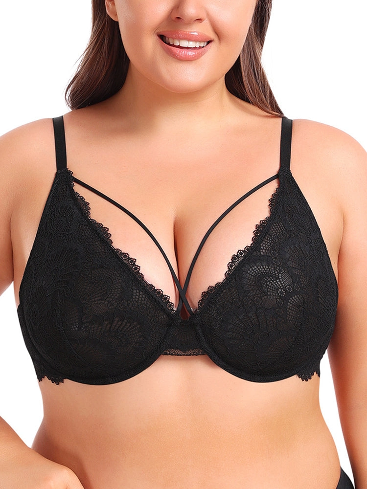 Sexy Lace Push Up Underwire Bra for Women
