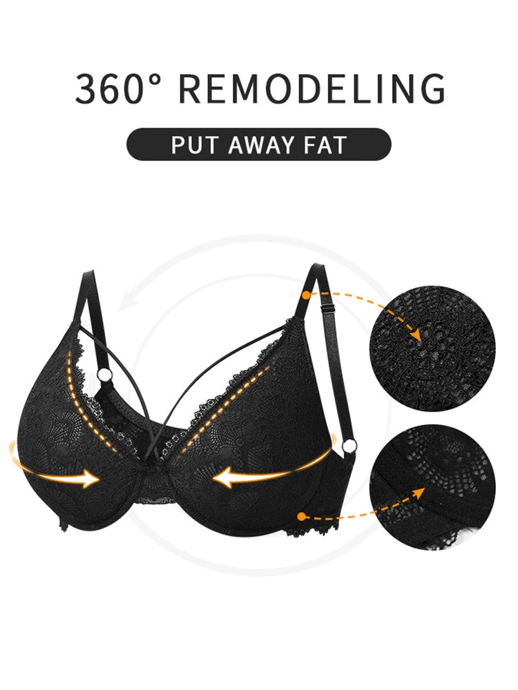 Sexy Lace Push Up Underwire Bra for Women