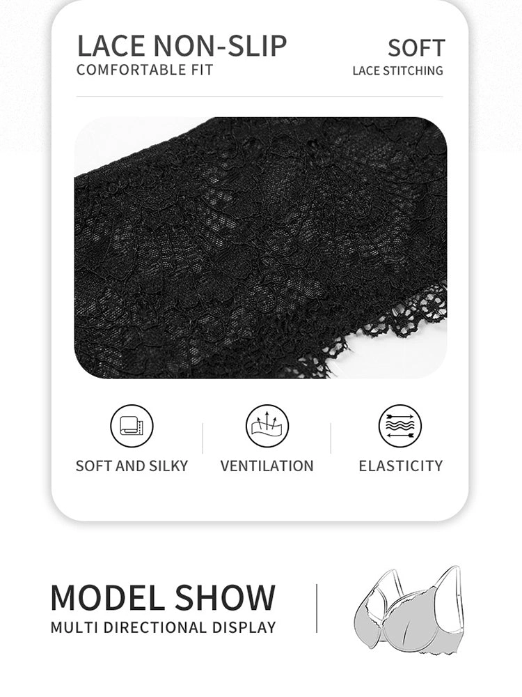 Sexy Lace Push Up Underwire Bra for Women