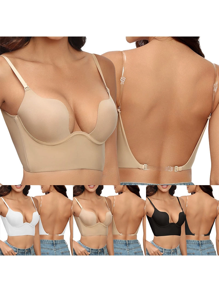 Sexy U-Back Bra with Soft Underwire