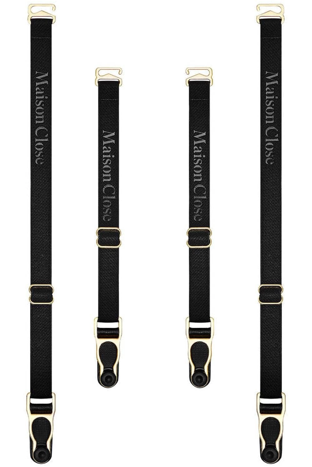 Signature Suspender Straps Black/Gold