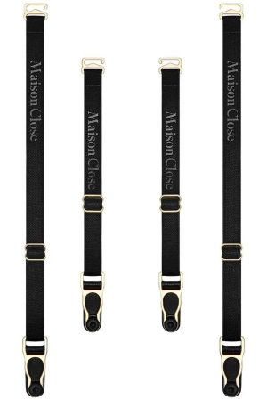 Signature Suspender Straps Black/Gold