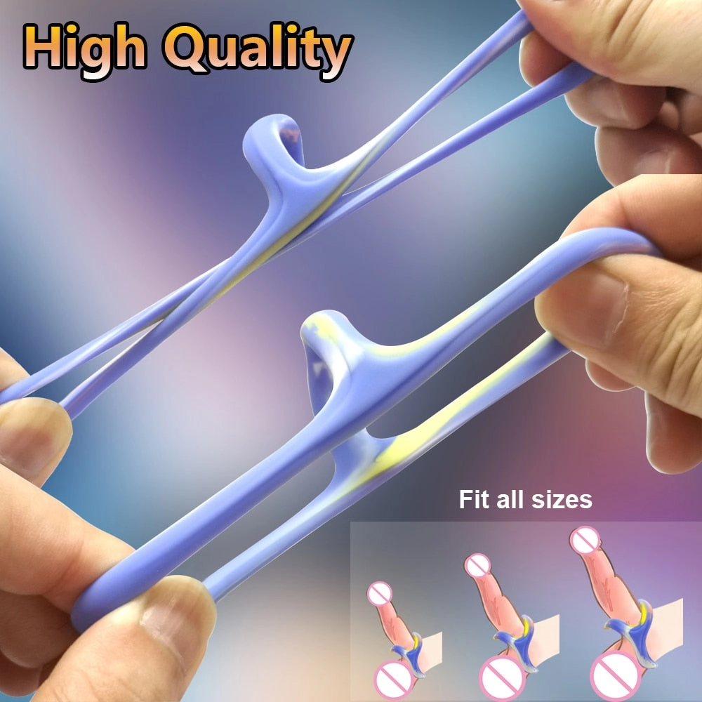 Silicone Penis Cock Ring for Man Cockring Delay Ejaculation Sex Toys for Men Couple Rings Penisring Toys