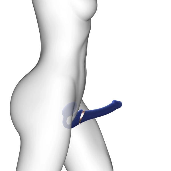 Strap On Me Strapless Multi Orgasm Blue - Extra Large