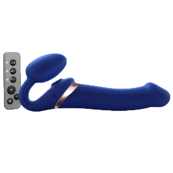 Strap On Me Strapless Multi Orgasm Blue - Large