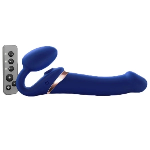 Strap On Me Strapless Multi Orgasm Blue - Large