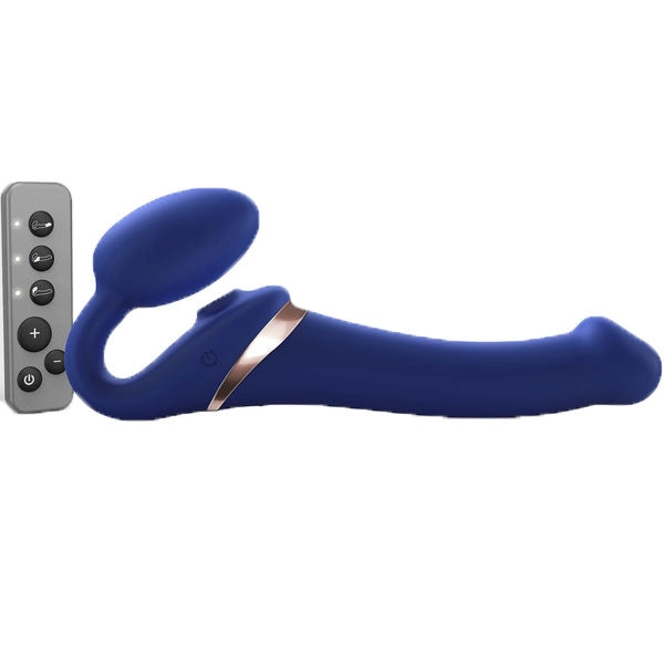 Strap On Me Strapless Multi Orgasm Blue - Medium