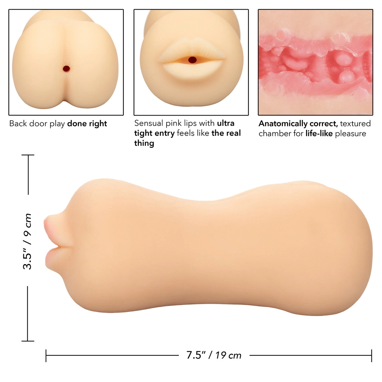 Stroke It Mouth/Ass Masturbator